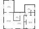 Floorplan layout of the home highlighting the kitchen, living room, office, and bedrooms at 2826 Marlette St, Sarasota, FL 34231