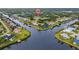Waterfront homes nestled within a vibrant community, boasting private docks and lush landscaping at 4363 Melis St, Port Charlotte, FL 33948