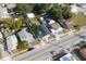 Overhead view of the property, highlighting its proximity to the street and surrounding neighborhood at 1010 E Lake Ave, Tampa, FL 33605