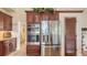 Gourmet kitchen with stainless steel appliances and custom cabinetry at 4221 Escondito Cir, Sarasota, FL 34238