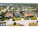 Overhead view of a quaint neighborhood, featuring lovely homes with manicured lawns and verdant landscaping at 7507 3Rd Nw Ave, Bradenton, FL 34209