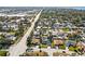 Wide aerial shot displaying a peaceful residential community with landscaped properties, with some homes boasting screened patios at 7507 3Rd Nw Ave, Bradenton, FL 34209