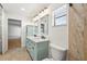 Updated bathroom with double sinks and a stone shower at 7507 3Rd Nw Ave, Bradenton, FL 34209