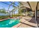 Screened in pool with spa and brick paver patio at 7507 3Rd Nw Ave, Bradenton, FL 34209