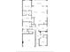 Floor plan showing layout with primary bedroom, kitchen, living areas, garage and three bedrooms at 1889 Saddlewood Cir, Port Charlotte, FL 33953