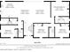 Floor plan for a 2,017 sqft home with 3 bedrooms and attached garage at 2458 Whippoorwill Cir, Sarasota, FL 34231