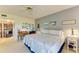 Comfortable bedroom featuring a well-lit desk and relaxing decor at 3500 El Conquistador Pkwy # 119, Bradenton, FL 34210