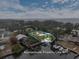 Aerial view outlining the property boundaries, showcasing the home's screened-in pool, boat dock, and waterfront access at 121 Holly Ave, Sarasota, FL 34243