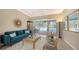 Bright living room with sliding glass doors leading to the pool, creating a perfect blend of indoor-outdoor living at 12471 Natureview Cir, Bradenton, FL 34212