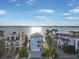 An aerial view of a neighborhood featuring waterfront homes at 12917 42Nd W Ter, Cortez, FL 34215