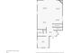 A detailed floor plan showcasing the layout of the second floor that contains kitchen and living area at 12917 42Nd W Ter, Cortez, FL 34215
