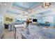 Bright kitchen island with large sink and view into the living room and water at 12917 42Nd W Ter, Cortez, FL 34215