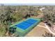 Aerial view of community tennis courts surrounded by lush trees, offering an active lifestyle at 20032 Sancraft Ave, Port Charlotte, FL 33954