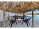 An outdoor pool, featuring a tiki hut and several lounge chairs at 2762 W Vina Del Mar Blvd, St Pete Beach, FL 33706