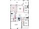 Detailed floorplan layout of the home, highlighting room dimensions and layout at 8612 Sundance Loop, Sarasota, FL 34238