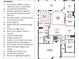Floorplan highlights prep kitchen, custom accents, plantation shutters and custom built-ins at 8612 Sundance Loop, Sarasota, FL 34238