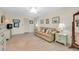 A simple bedroom with a cozy couch and nice decor for a cozy atmosphere at 4419 Mangrove Point Rd, Bradenton, FL 34210