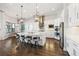 Spacious kitchen featuring a large center island, stainless steel appliances and wood floors at 4745 Benito Ct, Lakewood Ranch, FL 34211