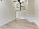 Bright bedroom featuring ceiling fan and tall windows at 362 Pine Run Dr, Osprey, FL 34229