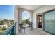 Outdoor balcony featuring neutral tile and city views at 505 S Orange Ave # 501, Sarasota, FL 34236