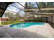 The pool area is enclosed with screening and features a deck, creating a private outdoor retreat at 5500 Bayou Grande Ne Blvd, St Petersburg, FL 33703