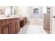 Bathroom features double vanity, soaking tub, and separate shower at 2111 152Nd E Ct, Bradenton, FL 34212