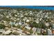 Aerial view of the property in a neighborhood near the water at 2302 8Th W Ave, Bradenton, FL 34205