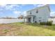 This backyard features a lush lawn and a fence perimeter for added privacy at 2347 Richwood Pike Dr, Ruskin, FL 33570