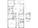 Detailed floor plan showcasing the layout of a four-bedroom home with an optional den at 17723 Gulf Ranch Pl, Lakewood Ranch, FL 34211