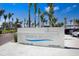 Entrance sign for Siesta Beach, showcasing a modern design and clear signage along Beach Road at 2254 Hawthorne St, Sarasota, FL 34239