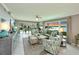 Spacious living room with water views, stylish furniture, and plenty of natural light at 4722 Independence Dr, Bradenton, FL 34210