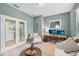 Functional office with French doors and ample natural light at 7812 Birdie Bend Way, Sarasota, FL 34241