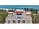 Exclusive rooftop terrace with covered seating area and panoramic ocean views at 1067 Westway Dr, Sarasota, FL 34236