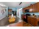 Spacious kitchen with dark wood cabinets and appliances at 5809 71St E St, Palmetto, FL 34221