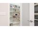 Walk-in pantry with ample shelving for organized storage of food and kitchen essentials at 12750 Oak Hill Way, Parrish, FL 34219