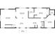 Detailed floor plan featuring the living room, dining room, kitchen, bedrooms, and bathrooms at 2211 Avenue C, Bradenton Beach, FL 34217