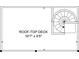 Floor plan of the rooftop deck and stair access at 2211 Avenue C, Bradenton Beach, FL 34217