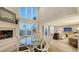 Bright dining room with tall windows, high ceilings, and open floor plan at 4473 Gulf Of Mexico Dr, Longboat Key, FL 34228