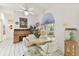 This dining area features a breakfast nook, large window, and tile flooring at 9142 16Th Avenue Nw Cir, Bradenton, FL 34209
