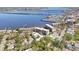 Stunning aerial view of waterfront property with marina and bay in the background at 210 N 17Th W St # 12, Bradenton, FL 34205