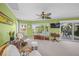 Comfortable sitting room with view of the water at 364 El Greco Dr, Osprey, FL 34229