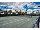 Well maintained tennis courts and fenced-in perimeter at 7760 Grande Shores Dr, Sarasota, FL 34240