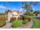 Briarfield community entrance sign with landscaping at 3629 Longmeadow # 38, Sarasota, FL 34235