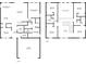Detailed floor plan showcasing the layout of a two-story home at 8609 Evening Dr, Sarasota, FL 34241