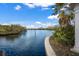 Beautiful waterfront view featuring blue water and lush greenery at 5684 Duval St, Bradenton, FL 34203
