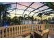 Waterfront balcony with beautiful views, seating and cocktails at 1007 3Rd E St, Palmetto, FL 34221