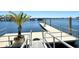 Dock with boats and beautiful blue water views, offering access to waterfront adventures at 1007 3Rd E St, Palmetto, FL 34221