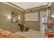 Home theater featuring a screen, popcorn machine, and comfortable seating for movie nights at 1007 3Rd E St, Palmetto, FL 34221