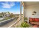Comfortable screened balcony with outdoor seating and a nice view of the water at 2001 Bal Harbor Blvd # 2301, Punta Gorda, FL 33950