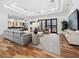Spacious living room features modern decor, a comfortable sofa, and an open floor plan at 355 W Royal Flamingo Dr, Sarasota, FL 34236